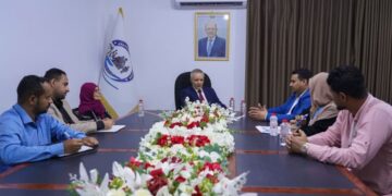 اليافعي يناقش مع منظمة يمن إيد ومنتدى الاتحادات الفيدرالية تعزيز التدخلات الإنسانية والتنموية