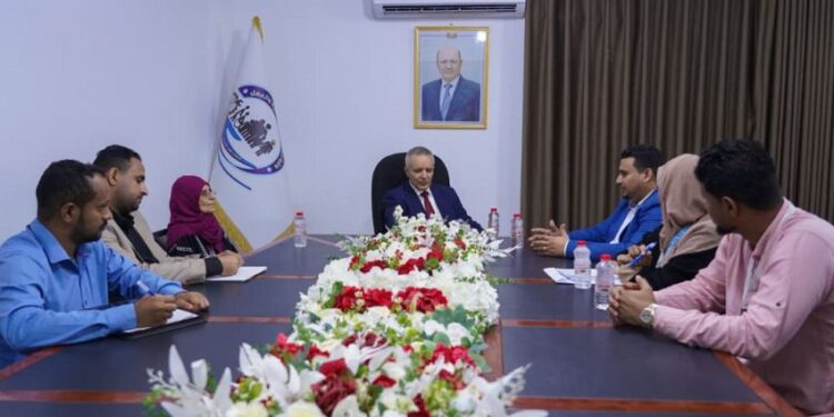 اليافعي يناقش مع منظمة يمن إيد ومنتدى الاتحادات الفيدرالية تعزيز التدخلات الإنسانية والتنموية