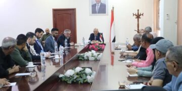 شمسان يدعو الى توسيع تدخلات الاتحاد الاوروبي لتشمل تنفيذ الخطة الاقتصادية لتعز