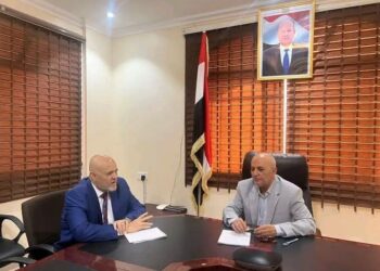 الشرجبي يناقش مع  شمسان  عدد من القضايا المتعلقة بقطاعي المياه والبيئة  بتعز