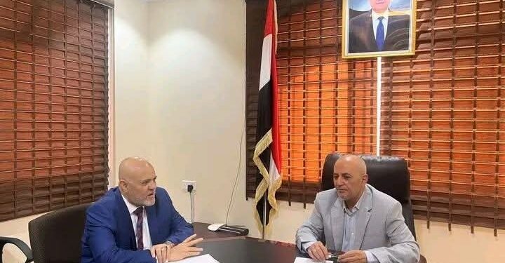 الشرجبي يناقش مع  شمسان  عدد من القضايا المتعلقة بقطاعي المياه والبيئة  بتعز