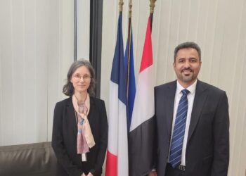 محافظ لحج  يبحث مع  السفيرة الفرنسية  آفاق التعاون التنموي والإغاثي