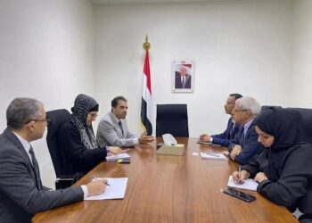 نائب وزير الخارجية يودع  رئيس بعثة الصليب الأحمرلانتهاء فترة عمله