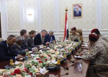 وزير الدفاع يناقش مع المستشار العسكري للمبعوث الأممي تطورات الاوضاع في اليمن