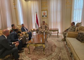 وزير الدفاع يبحث مع  السفير الامريكي جهود توحيد التشكيلات العسكرية
