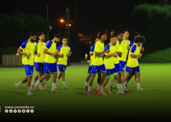 المنتخب  يجري الحصة التدريبية الأولى على ملعب الجامعة الدوحة