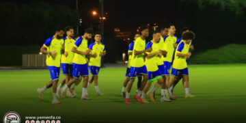 المنتخب  يجري الحصة التدريبية الأولى على ملعب الجامعة الدوحة