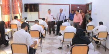 التميمي يدشن الامتحانات النهائية بمعهد العلوم الصحية في سيئون