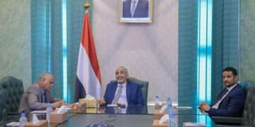 الصبيحي يودع السفير الأمريكي لانتهاء فترة عمله