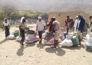 استجابة طارئة للمتضررين من حريق منطقة الجريب بوادي المسيلة بالمهره