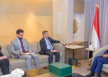 طارق صالح يودع السفير الأمريكي بمناسبة انتهاء فترة عمله