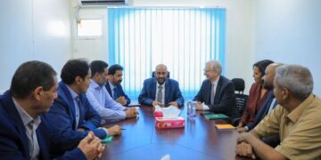 مدير شركة صافر يبحث مع السفير الألماني تحديات قطاع الطاقة وفرص التعاون المشترك