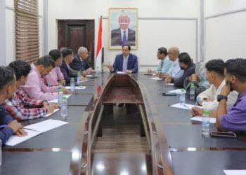 البكري يناقش اوضاع نادي الروضة بعدن وسبل تفعيل انشطته