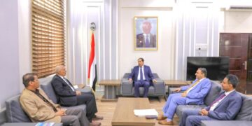 البكري يناقش مع رئيس جامعة إقليم سبأ انشاء كلية للتربية الرياضية