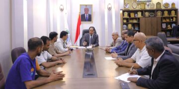 البكري يناقش مع منظمة “هلب كود” الإيطالية تقييم البرامج المشتركة