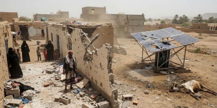 المليشيا تقصف منازل المدنيين ومنشأة لمياه الشرب في الحيمة