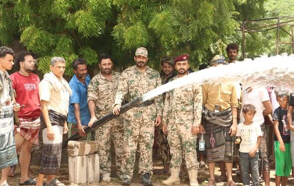 استئناف ضخ المياه في مشروع “الحوائط” بالخوخة بعد توقف دام شهرين
