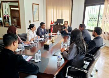 السفير الأصبحي يستقبل أعضاء من الهيئة الوطنية للشباب الدبلوماسي بالمغرب