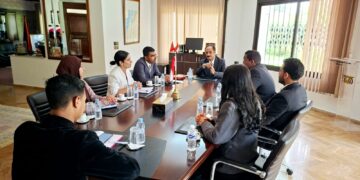 السفير الأصبحي يستقبل أعضاء من الهيئة الوطنية للشباب الدبلوماسي بالمغرب