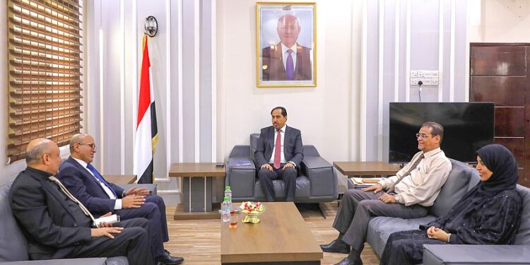 البكري يبحث مع الأكاديمية العربية للعلوم الإدارية  توقيع مذكرة تفاهم للتعاون المشترك