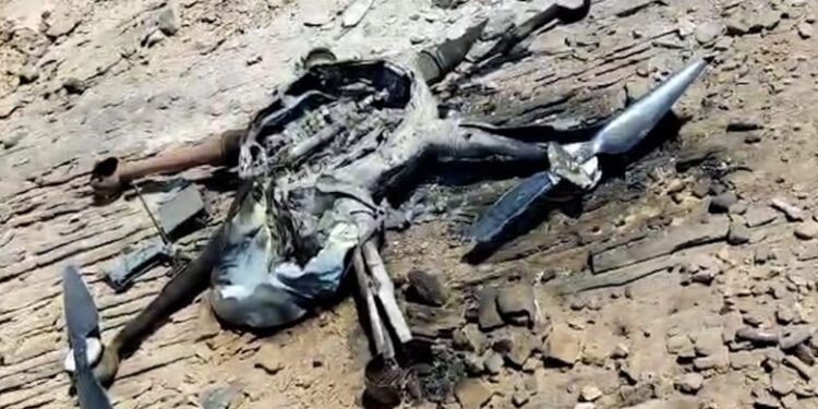 اسقاط طائرة مسيرة حوثية في صعدة