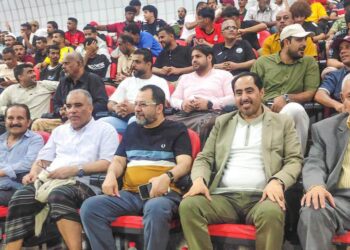 البكري والعبادي والكاف يشهدون مباراة التلال وشعب حضرموت بكأس الجمهورية