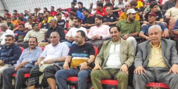البكري والعبادي والكاف يشهدون مباراة التلال وشعب حضرموت بكأس الجمهورية