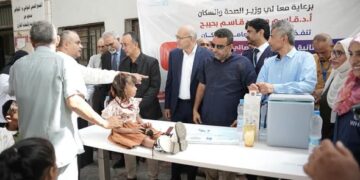 تدشين النشاط الإيصالي التكميلي للتحصين عالية الخطورة في ٦ محافظات