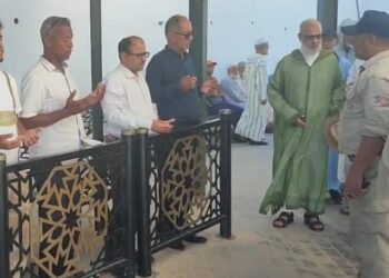 تشيع جثمان شاب يمني توفي في احداث سبته المغربيه