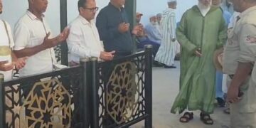 تشيع جثمان شاب يمني توفي في احداث سبته المغربيه