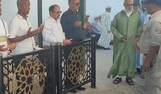 تشيع جثمان شاب يمني توفي في احداث  سبته المغربيه