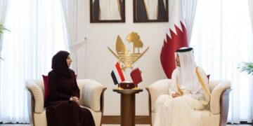 الزوبه تسلم امير قطر رسالة العليمي حول العلاقات الثنائية ومستجدات الأوضاع في اليمن