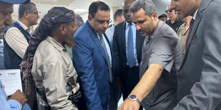 السقطري و الحالمي يتفقدان أعمال تأهيل المركز الوطني لبحوث الثروة الحيوانية ومركز صبر لإنتاج الألبان بلحج