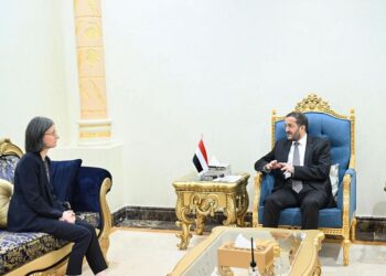 عثمان مجلي يودع  السفيرة الفرنسية لانتهاء فترة عملها