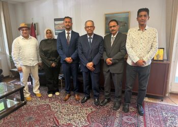 السفير مجور يلتقي الهيئة الإدارية الجديدة للجالية اليمنية في سويسرا