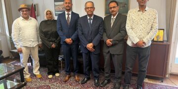 السفير مجور يلتقي الهيئة الإدارية الجديدة للجالية اليمنية في سويسرا
