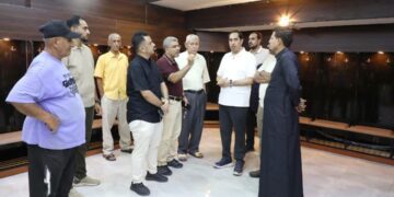 البكري  يتفقد مقر اتحاد كرة القدم بعدن ويشيد بجهوده