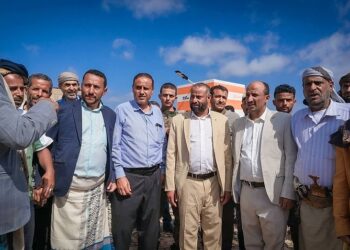 محافظ الضالع يفتتح ويدشن حزمة مشاريع خدمية وتنموية في مريس