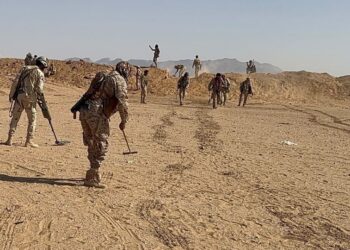 الفرق الهندسية  تواصل نزع الألغام وتأمين المواقع المحررة في الجوف
