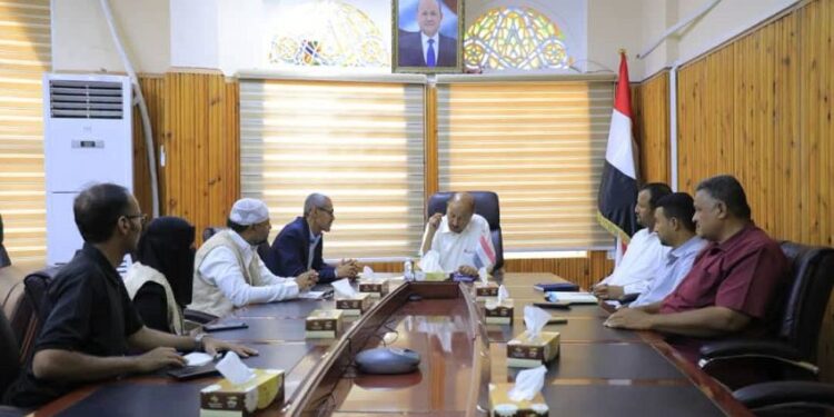 الوكيل بارباع يطلع على نتائج نزول الوحدة التنفيذية وحصر احتياجات النازحين بمديرية العبر