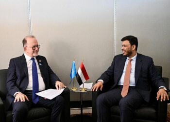 عبدالله العليمي يبحث مع نائب مديرة اليونيسف تعزيز حماية الأطفال  في اليمن