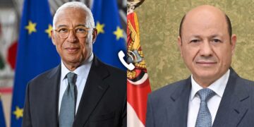 العليمي يدعو أوروبا إلى حسم تصنيف الحوثيين منظمة إرهابية