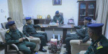 لجنة من وزارة الداخلية تتفقد المؤسسات الأمنية بوادي وصحراء حضرموت
